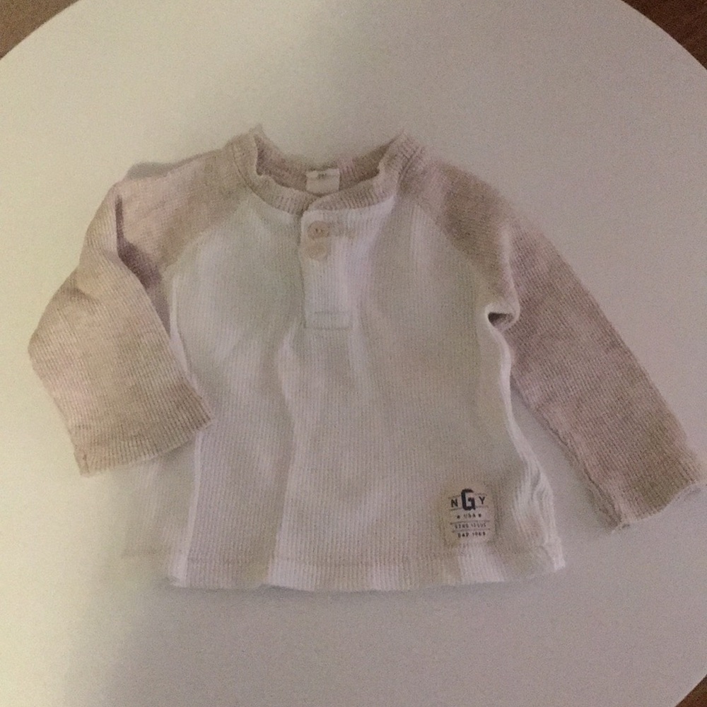 Gap boys toddler 12-18 months waffle shirt baby